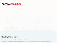 Tablet Screenshot of familymedwh.com